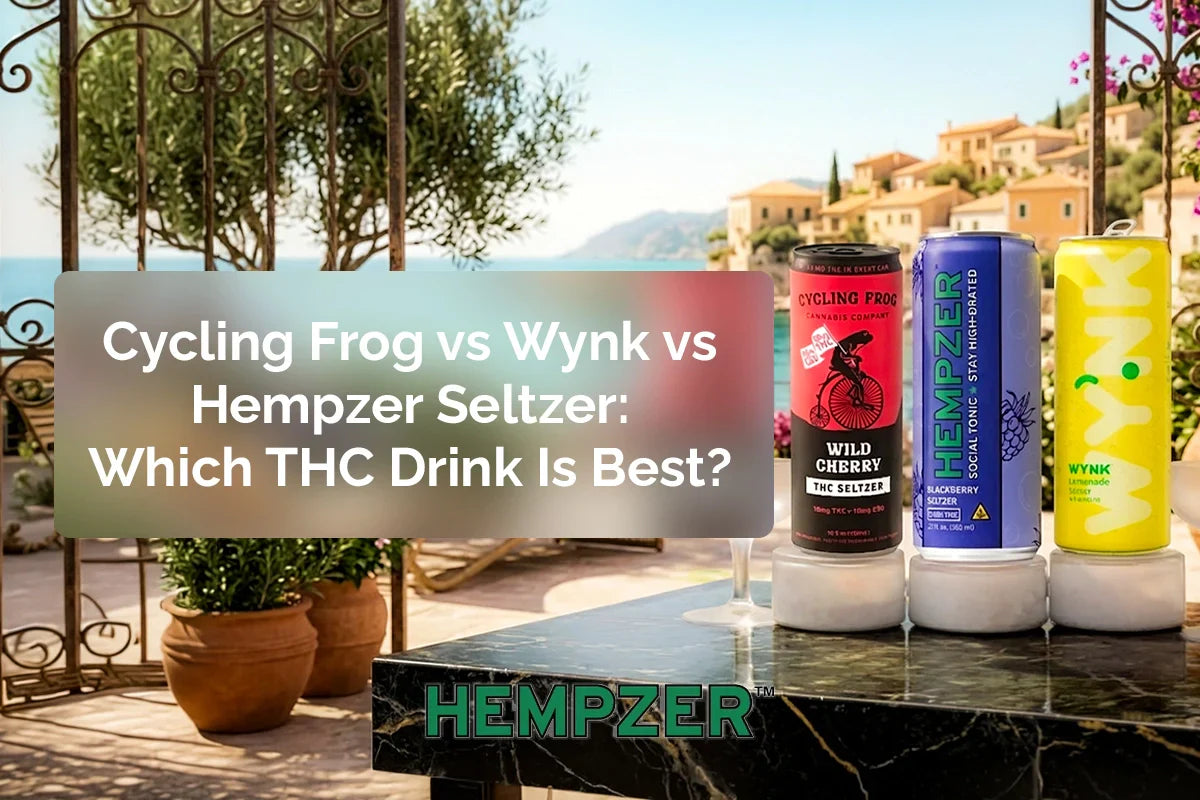Cycling Frog vs Wynk vs Hempzer Seltzer: Which THC Drink Is Best?