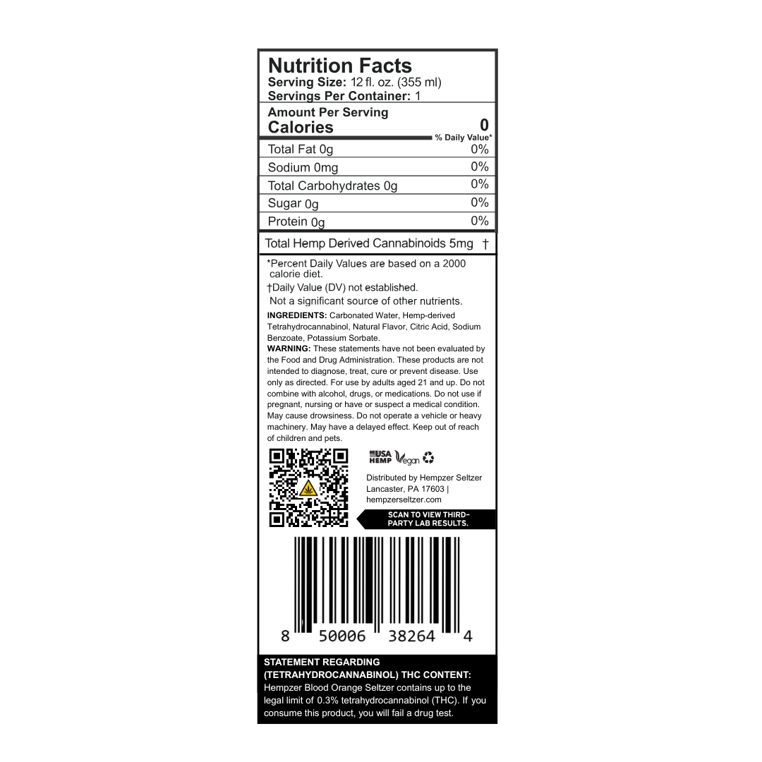 Blood Orange Seltzer 5mg