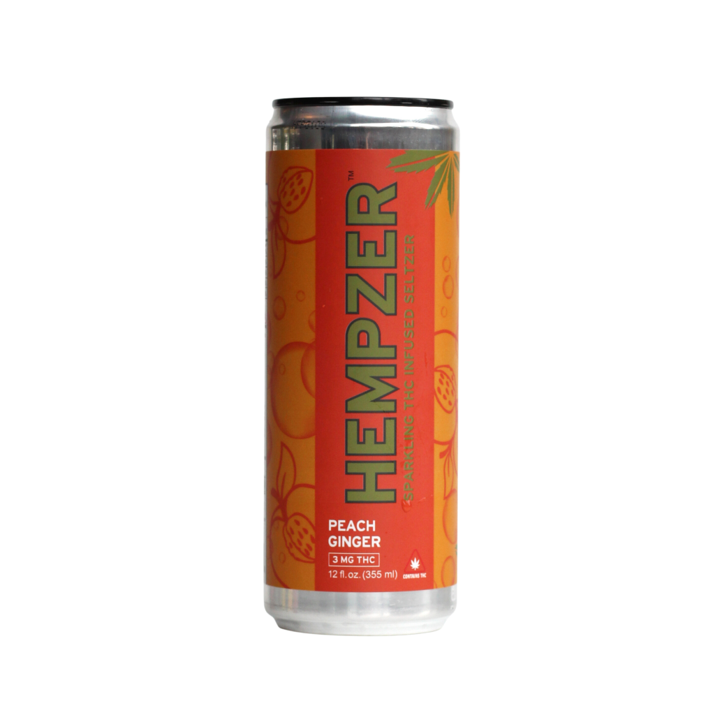 Hempzer™ Peach Ginger Seltzer - Hempzer™ THC Seltzer